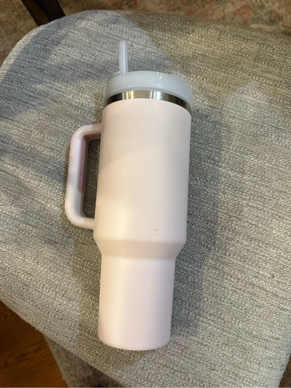 Stanley Blush Pink Insulated Travel Mug with Handle